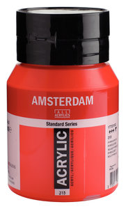 Pyrrolerood Amsterdam Standard Series Acrylverf 500 ML Kleur 315