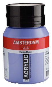 Ultramarijn Violet Licht Amsterdam Standard Series Acrylverf 500 ML Kleur 519
