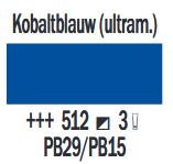 Kobaltblauw (Ultramarijn) Cobra Artist watermengbare olieverf 150 ML (S 3) Kleur 512