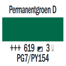 Permanentgroen Donker Cobra Artist watermengbare olieverf 150 ML (S 3) Kleur 619