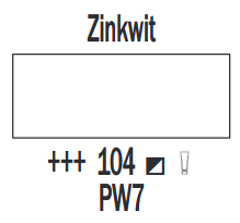 Zinkwit Cobra Study Watermengbare Olieverf 40 ML (S 1) Kleur 104