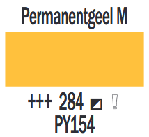 Permanentgeel Middel Cobra Study Watermengbare Olieverf 40 ML (S 1) Kleur 284