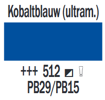 Kobaltblauw (Ultramarijn) Cobra Study Watermengbare Olieverf 40 ML (S 1) Kleur 512