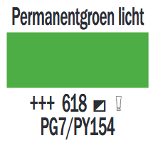 Permanentgroen Licht Cobra Study Watermengbare Olieverf 40 ML (S 1) Kleur 618