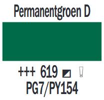 Permanentgroen Donker Cobra Study Watermengbare Olieverf 40 ML (S 1) Kleur 619