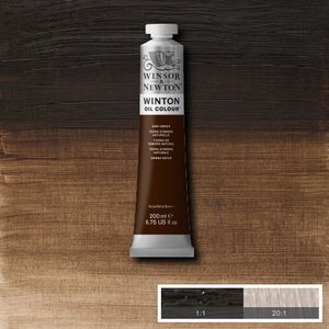 Raw Umber Winton Olieverf van Winsor & Newton 200 ML Kleur 554