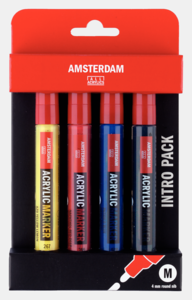 Amsterdam Acrylverf Marker Talens Basisset 4 X 4 MM