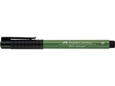 Permanent Olijf Groen Pitt Artist Pen Tekenstift Brush (B) Kleur 167