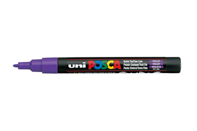 Violet Conische punt Posca Acrylverf Marker PC3M Kleur 12