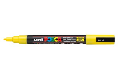 Yellow Conische punt Posca Acrylverf Marker PC3M Kleur 2