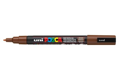 Brown Conische punt Posca Acrylverf Marker PC3M Kleur 21