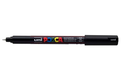Black Gekalibreerde punt Posca Acrylverf Marker PC1MR Kleur 24