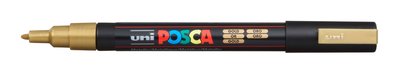 Gold Conische punt Posca Acrylverf Marker PC3M Kleur 25