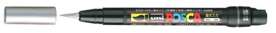 Silver Penseel punt Posca Acrylverf Marker PCF350 Kleur 26
