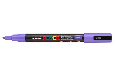 Lilac Conische punt Posca Acrylverf Marker PC3M Kleur 34