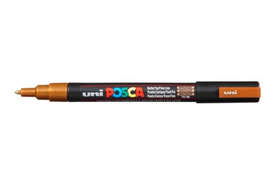 Bronze Conische punt Posca Acrylverf Marker PC3M Kleur 42