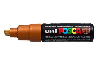 Bronze Schuin afgeslepen punt Posca Acrylverf Marker PC8K Kleur 42