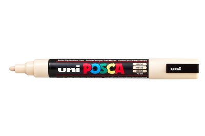 Beige Conische punt Posca Acrylverf Marker PC5M Kleur 45