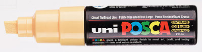 Light Orange Schuin afgeslepen punt Posca Acrylverf Marker PC8K Kleur 54