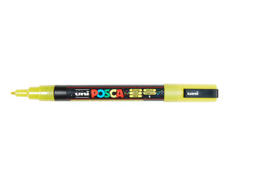 Glitter Yellow Conische punt Posca Acrylverf Marker PC3ML Kleur L2