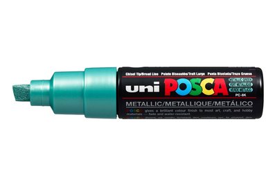 Metallic Green Schuin afgeslepen punt Posca Acrylverf Marker PC8K Kleur M6