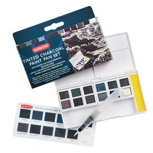 Tinted Charcoal Paint Pan set Derwent