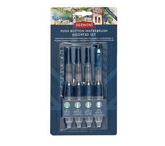 Push Button Water Brush set van Derwent