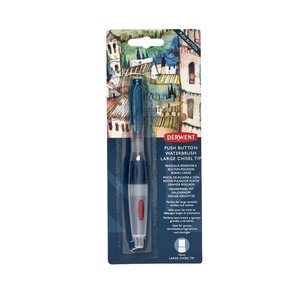 Chisel Tip 10mm - Push Button Water Brush van Derwent