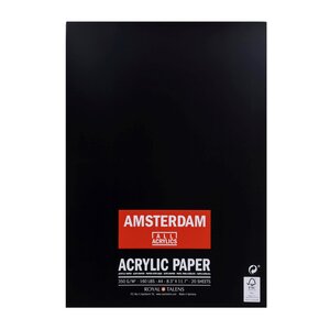 A4 (21 x 29,7 cm) Amsterdam Acrylpapier 350 grams 20 vellen