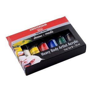 Amsterdam Acrylverf Intro Set 1 Expert Serie Set van 6 tubes 20 ML