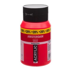 Naftolrood Middel Amsterdam  Standard Series  Acrylverf 500 ML Kleur 396 + 20% gratis