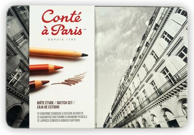 12 potloden Sketch set Conte a Paris