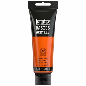 Vivid Red Orange Basics Acrylverf van Liquitex 118 ml Kleur 620