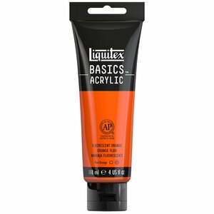 Fluorescent Orange Basics Acrylverf van Liquitex 118 ml Kleur 982