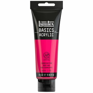 Fluorescent Pink Basics Acrylverf van Liquitex 118 ml Kleur 986