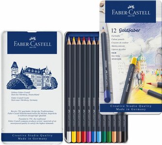 Etui met 12 kleurpotloden van Goldfaber Creative Studio Faber Castell