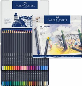 Etui met 48 kleurpotloden van Goldfaber Creative Studio Faber Castell