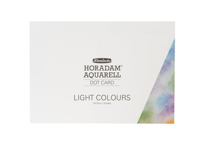 24 x Light Colours Dots card set Horadam Aquarelverf
