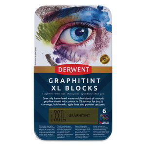 Derwent Graphitint watervermengbaren XL Blocks - set van 6