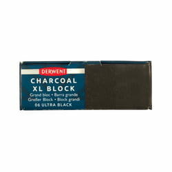 Derwent XL Charcoal block - houtskool blok Ultra Black