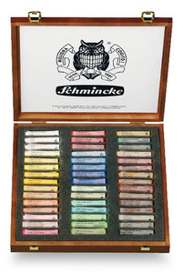 Schmincke Soft Pastels set met 45 Soft Pastels in een luxe houten kist (multi-purpose)