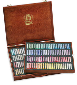 Schmincke Soft Pastels set met 200 Soft Pastels in een luxe houten kist