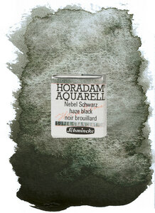 Haze Black Horadam Aquarelverf Schmincke (Serie 3) 1/2 napje Kleur 970