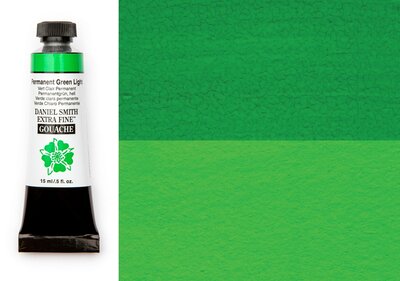 Permanent Green Light (S1) Daniel Smith Extra fine Gouache 15 ML Kleur 013