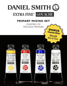 4 x 15 ML Primary Mixing set Daniel Smith Extra fine Gouache Set 007