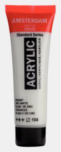 Zinkwit Amsterdam Standard Series  Acrylverf 20 ML Kleur 104