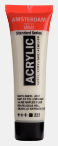 Napelsgeel Licht Amsterdam Standard Series  Acrylverf 20 ML Kleur 222