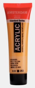 Goudgeel Amsterdam Standard Series Acrylverf 20 ML Kleur 253