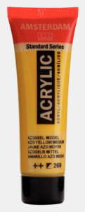 Azogeel Middel Amsterdam Standard Series Acrylverf 20 ML Kleur 269