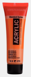 Azo Oranje Amsterdam Standard Series Acrylverf 20 ML Kleur 276